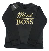 Nové - Černá mikina se zlatým nápisem Miss Look