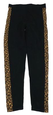 Černé legíny s proužkem