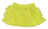 Žlutá žoržetová vrstvená sukně Kiki&Koko