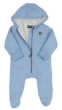 Světlemodrá tepláková podšitá kombinéza s kapucí Lyle&Scott