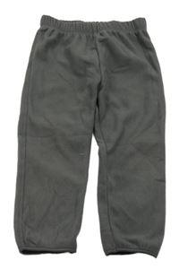 Tmavošedé fleecové kalhoty H&M