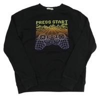 Černá mikina s ovladačem H&M