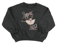 Tmavošedá oversized mikina s baletkou Matalan 