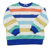 Bílo-barevná pruhovaná mikina M&S