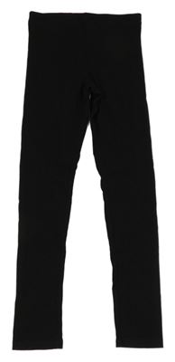 Černé žebrované legíny H&M