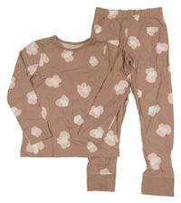 Starorůžovo-bílé vzorované pyžamo George