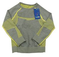 Nové - Šedo-limetkové funkční spodní triko Lupilu