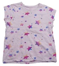 Světlerůžové pyžamové tričko s hvězdami George