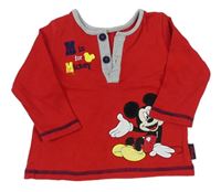 Červené triko s Mickeym Disney