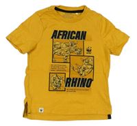 Žluté tričko s dinosaurem F&F