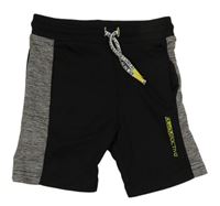 Černo-šedé sportovní kraťasy F&F