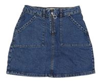 Modrá riflová sukně se zipem Denim Co.