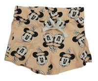 Broskvové bavlněné kraťasy s Minnií Primark