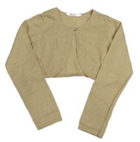 Zlaté svetrové třpytivé bolerko H&M