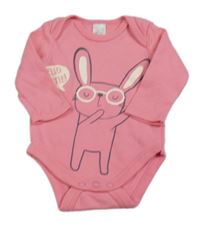 Růžové body s králíčkem C&A