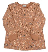 Starorůžová mikina se zvířátky a kytičkami zn. Topolino