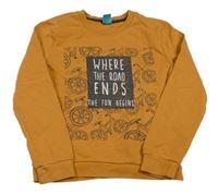 Medová mikina s potiskem Little Kids 