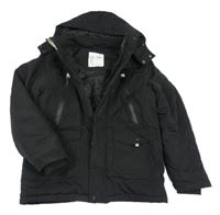 Černá šusťáková zimní bunda s kapucí Nutmeg