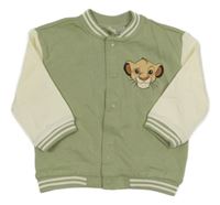 Khaki-smetanová propínací mikina Lví Král H&M