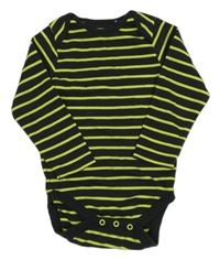 Černo-limetkové pruhované body Next