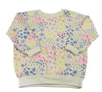 Smetanová mikina s kytičkami George 