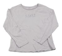 Světlefialové triko s kytičkami Tex