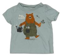 Světlemodré tričko s medvídkem C&A