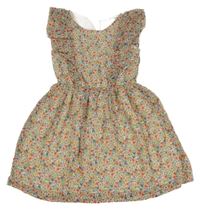 Barevné květované šaty s volánky H&M