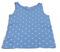 Modrý top s puntíky H&M