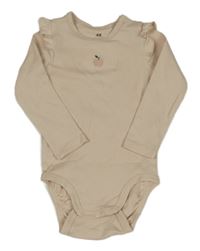 Světlerůžové žebrované body s jablíčkem H&M