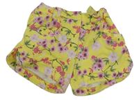 Žluté květované kraťasy OVS 