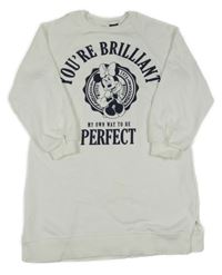 Bílé teplákové šaty s Minnií Zara