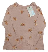 Nové - Světlerůžové triko s perníčky Primark