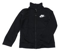 Černá propínací sportovní mikina s logem Nike