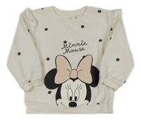 Smetanová puntíkatá mikina s Minníi H&M