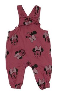Starorůžové laclové tepláky s Minnie a volánkem Disney