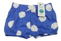 Modro-bílé puntíkaté kraťasy s mašlí M&S