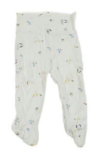 Bílé polodupky se zvířátky KIABI