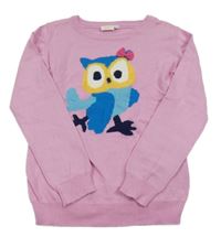 Růžový svetr se sovičkou Kids