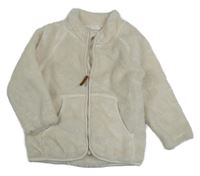 Smetanová plyšová bunda H&M