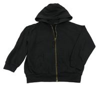 Černá propínací mikina s kapucí Next