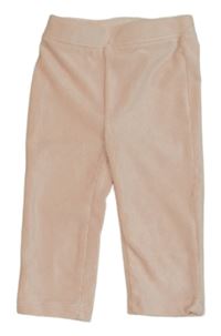 Světlerůžové plyšové legíny 