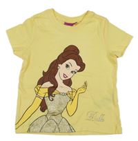 Žluté tričko s Belle Disney