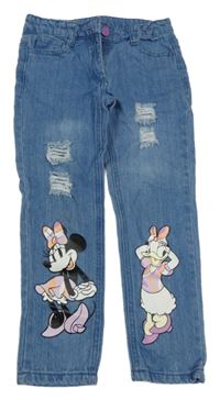 Modré rifle s Minnie a Daisy a prošoupáním Disney