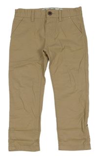 Béžové chino plátěné kalhoty Denim Co.