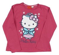 Tmavorůžové triko s Hello Kitty Sanrio