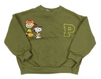 Khaki mikina se Snoopym Zara
