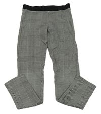 Černo-bílé kostkované legíny H&M