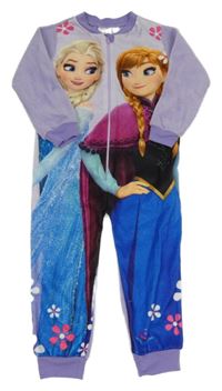 Lila fleecový overal s Frozen Disney