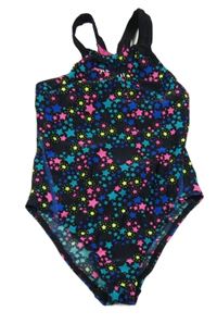 Černé jednodílné plavky s hvězdami Nabaiji